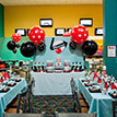 Retro Bowling Birthday Party Printable Collection - Red Blue